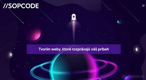 SOPCODE - Tvorím weby, ktoré rozprávajú váš príbeh