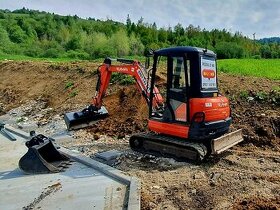 Prenájom minibágra 2,8t - Kubota - 1