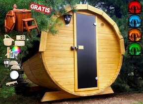 Záhradná SAUNA 200cm + ZADARMO KAĎA 500L + príslušenstvo - 1