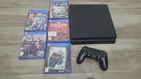 Playstation 4 slim + 5 hier