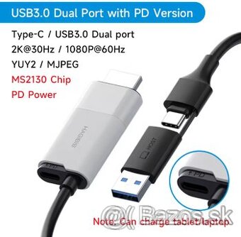 HDMI na USBa alebo USBc video kábel PD100W pre quest