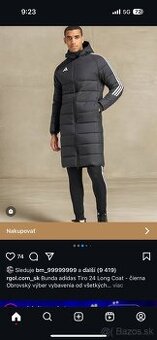 Bunda Adidas Tiro 24 Long Coat veľkosť L