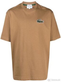 Lacoste oversized tričko - hnedé, TH0062