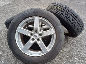 TIGUAN 5x112 R17 ALU DISKY 215/65 R17 ZIMNÉ PNEU VW,ŠKODA,