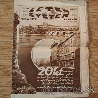 Obrázkový reklamný časopis LETEM SVĚTEM 1928