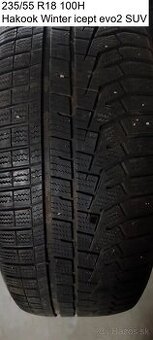 Predám 1 zimnú pneumatiku 235/55 R18 100H Hakook - 1