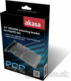 Predám AKASA 2.5" SSD/HDD mounting bracket for PCIe/PCI - 1