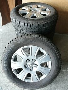 16" Alu disky 5x112 na Audi Q3, Q5 zimné pneu 215/65 r16