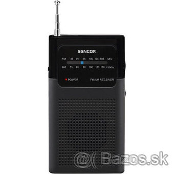 tranzistrové rádio Sencor SRD1100B čierne