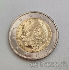 Alexander Dubček pamatna 2eur