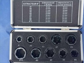 Sada na uvoľnenie poškodených skrutiek