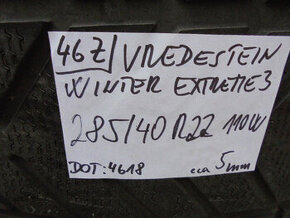 Vredestein Wintrac Xtreme 285/40 R22 110W č.46z - 1
