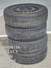 Zimne kolesa michelin  4x108 r16 ford