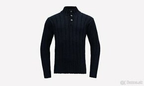 Merino sveter Devold Nansen Button Neck Men