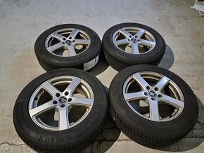 Predam Original elektrony Skoda 5x112 R17 a zimne pneu