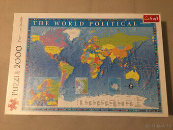 Puzzle 2000 Svetová politická mapa