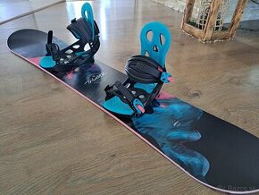 Snowboard s viazanim 130 cm