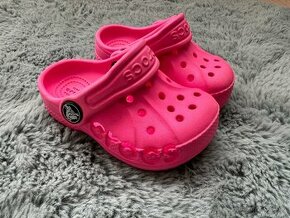 Detske topanocky crocs - ruzove - vel.22/23 - 1