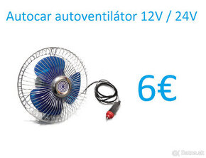 Autocar autoventilátor 12V / 24V