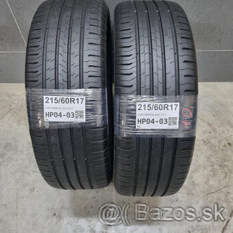 Letné pneumatiky 215/60 R17 CONTINENTAL DOT0717