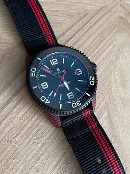 Hodinky Steinhart Ocean 2 premium Carbon Red Diver Watch