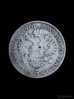 5 Kreuzer 1840 C - Praha - Ferdinand V.