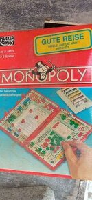 Parker 1997 Monopoly Travel Edition vintage retro