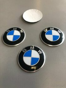 Středové pokličky / samolepky alu kola BMW modré nebo ČB