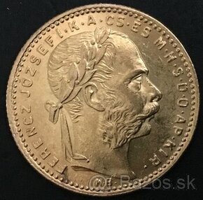8 Zlatník/20 Frank 1888 KB FJI