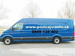 Prenájom dodávky VW crafter L5H3 L4H3 najdlhšia verzia 4,7m