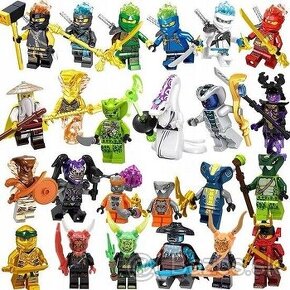 NINJAGO sada 24 ks postaviciek+zbrane