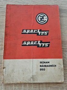 ČZ SPORT 125/175 - zoznam náhradných dielov.