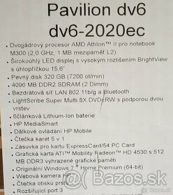 NB HP Pavilion dv6 a HP 250 G4