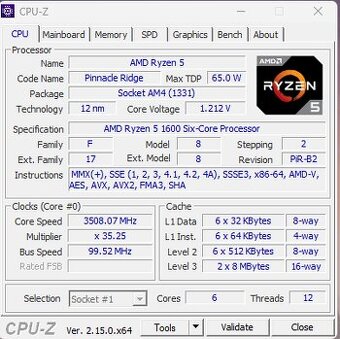 AMD Ryzen 5 1600 six-core - 1