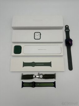 Apple Watch Series 7 45mm Green KOMPLET + DARČEK - 1