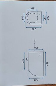 WC misa a bidet - závesné nové a Grohe nádržka - 1