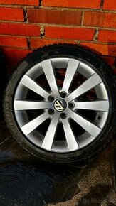 Predám Vw elektrony na Passat R-Line 17” + pneu 225/45 r17 - 1