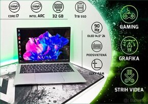 14,0" 2K OLED 90Hz Acer Swift i7 Ultra/32GB/Intel ARC/1TB