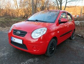 Kia Picanto benzín 4valec 2009, červená pastelová-TOP PONUKA