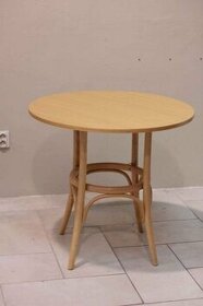 THONET klasický bukový stôl prírodný, priemer 80 cm TON