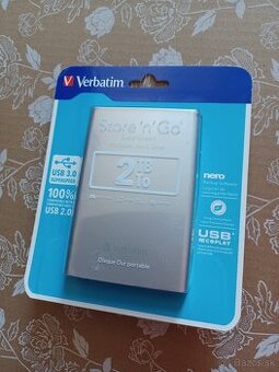 ERBATIM Store 'n' Go 2TB / Externý / USB 3.0/2,5" Silver