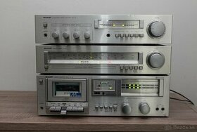 Zostava Zosilovac,Tuner,Tape deck SHARP SM-30, ST-30, RT-30 - 1