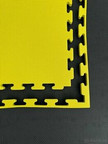 Tatami Champion puzzle čierno-žltá 105cm x 105cm x 2cm - 1