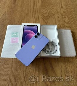 iPhone 12 Mini 64 gb Purple - komplet príslušenstvo, záruka