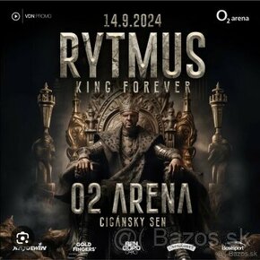 Predám 2 lístky na RYTMUSA O2 Arena 14.9.2024 