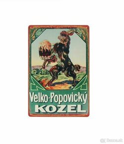 plechová cedule - Velkopopovický Kozel (dobová reklama) - 1