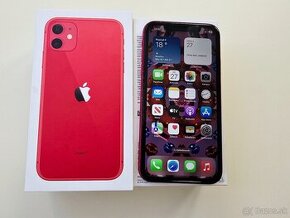 APPLE IPHONE 11 64GB RED ,Baterka 100%