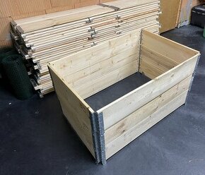 nové vyvýšené záhony z dreva 120x80x20 - 1