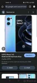 Oppo Reno 7 5g má 8+8GB RAM 256 pamäť 8jadro