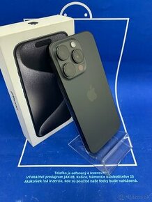 Apple iPhone 15 PRO 128GB Black Titanium-Batéria 100%